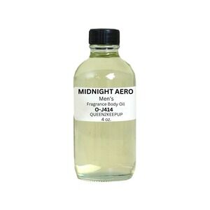 Midnight Aero Fresh Aromatic Citrus Men's Fragrance Oil 4 oz